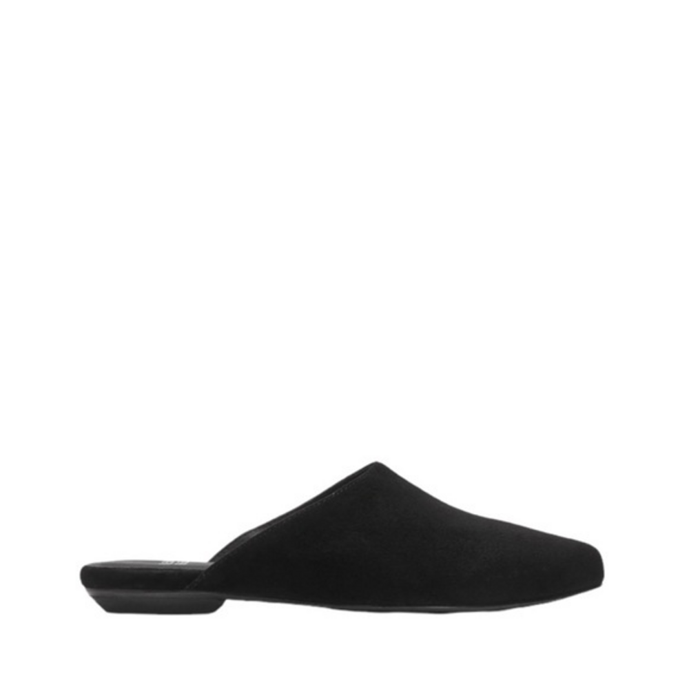 Eileen Fisher Blog‎ Black Leather Slip On Mule Slides